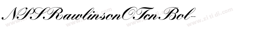 NPSRawlinsonOTcn Bol字体转换